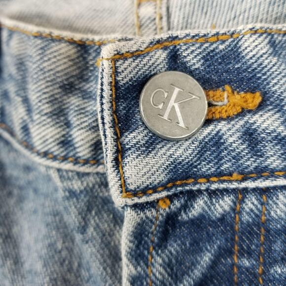 Vintage Calvin Klein Jeans 13 Low Rider Straight Leg Made USA Sandblast - Picture 6 of 13